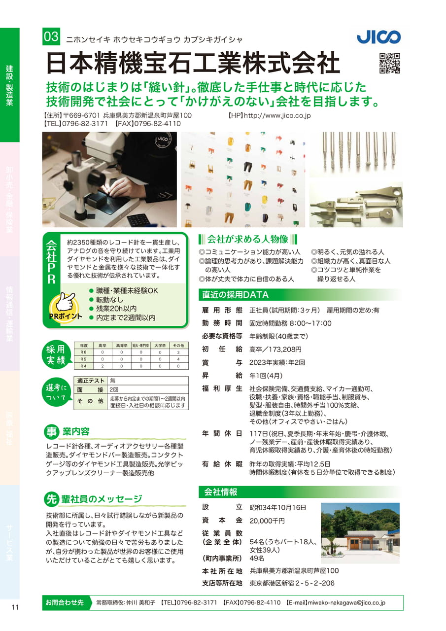 日本精機宝石工業株式会社（12ページ目）